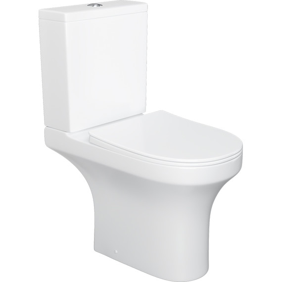 Унитаз-компакт безободковый Damixa Skyline DX35C8600SC с крышкой микролифт - фото 