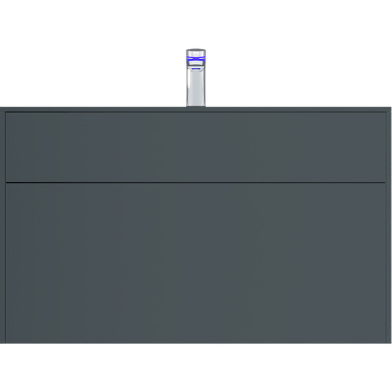 Тумба подвесная с раковиной Am.Pm Inspire 2.0 100 см M50AFHX1003GM, графит матовый - фото 