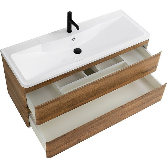 Тумба подвесная с раковиной BelBagno ALBANO-1000-2C-SO-RR 100 см, Rovere Rustico, Цвет фасада: Rovere Rustico - фото 3