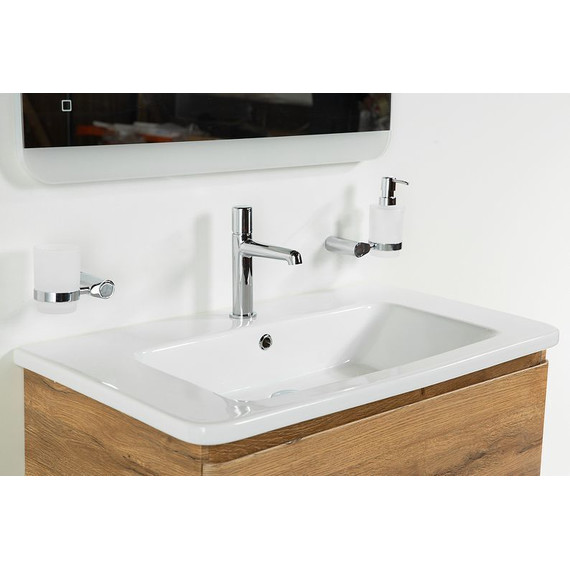 Тумба подвесная с раковиной BelBagno ALBANO-800-2C-SO-RR 80 см, Rovere Rustico, Цвет фасада: Rovere Rustico - фото 6