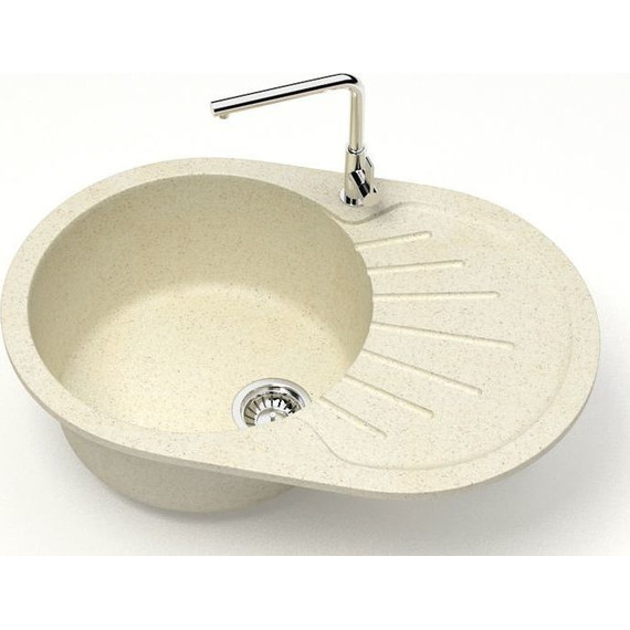 Кухонная мойка Azario Flora CS00079912, бежевый, Цвет производителя: бежевый - фото 2