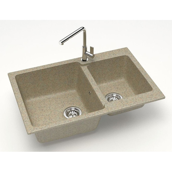 Кухонная мойка Azario Grand CS00079905, песочный, Цвет производителя: песочный - фото 2