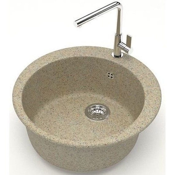 Кухонная мойка Azario Vital CS00078347, песочный, Цвет производителя: песочный - фото 2