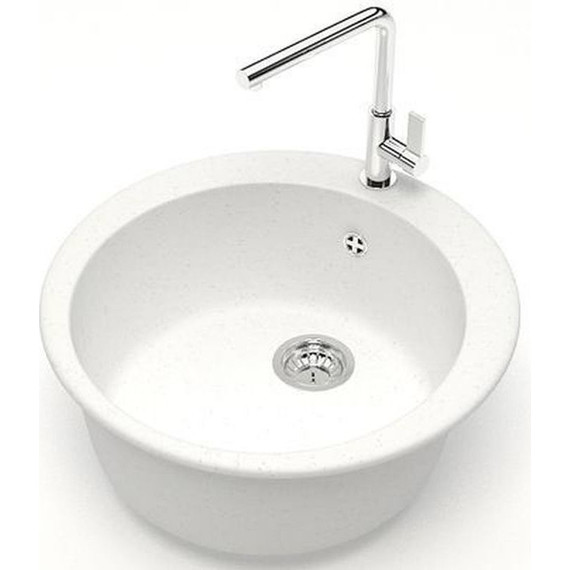 Кухонная мойка Azario Vital CS00078343, белый лёд, Цвет производителя: белый лёд - фото 2