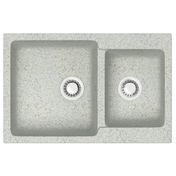 Кухонная мойка Azario Grand CS00079906, светло-серый, Цвет производителя: светло-серый - фото 