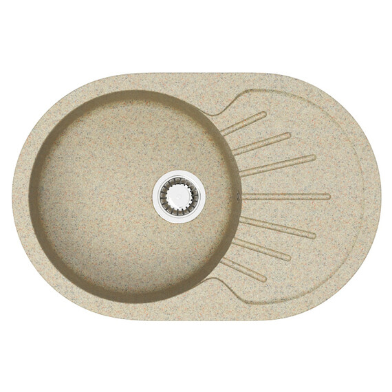 Кухонная мойка Azario Flora CS00079915, песочный, Цвет производителя: песочный - фото 