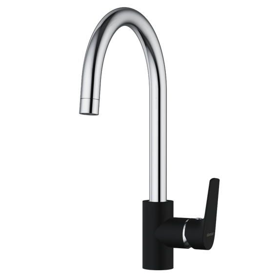 Смеситель для кухни Damixa Origin Balance 790720000, хром/чёрный, Цвет производителя: чёрный - фото 4