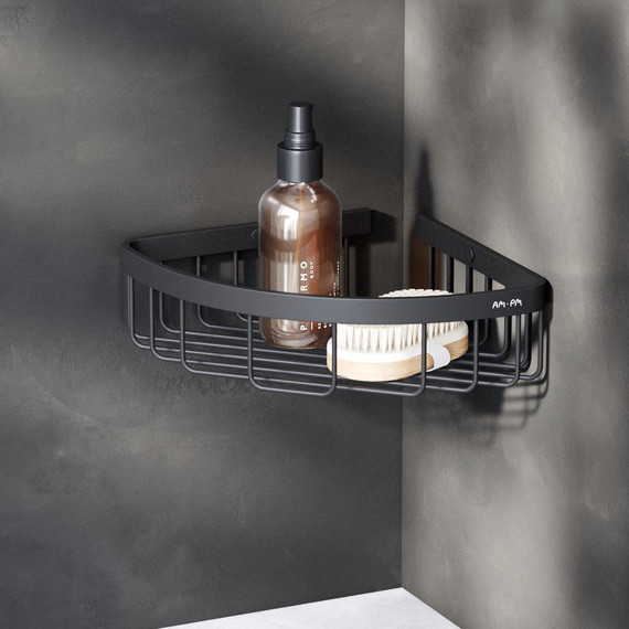 Полка угловая AM.PM Sense A7452122, цвет чёрный - фото 2