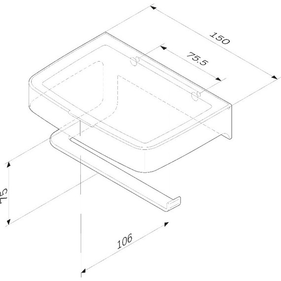Держатель для туалетной бумаги AM.PM Inspire 2.0 A50A341500 - фото 8