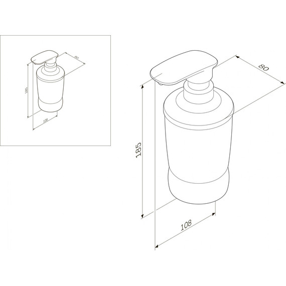 Дозатор для жидкого мыла AM.PM Sensation A3031900 - фото 7