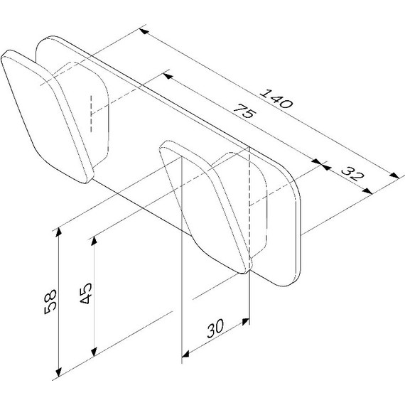Двойной крючок AM.PM Inspire 2.0 A50A35622, цвет чёрный - фото 8