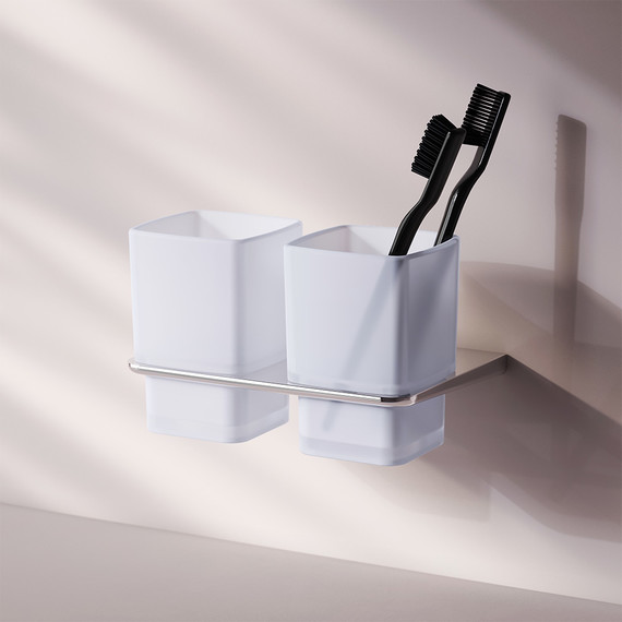 Двойной стакан для зубных щеток AM.PM Inspire 2.0 A50A343400 - фото 2