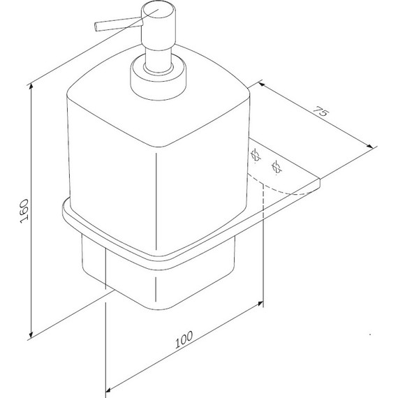 Дозатор для жидкого мыла AM.PM Inspire 2.0 A50A36922, цвет чёрный - фото 8