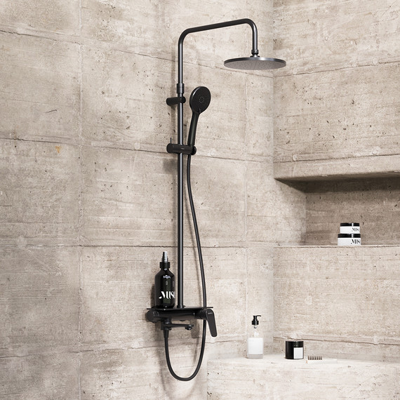 Душевая система Damixa Jupiter 977730300, чёрный - фото, картинка 5 Душевая система Damixa Jupiter 977730300, чёрный - фото 5