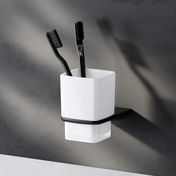 Стакан для зубных щеток AM.PM Inspire 2.0 A50A34322, цвет чёрный - фото 2