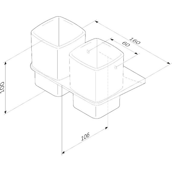Двойной стакан для зубных щеток AM.PM Inspire 2.0 A50A343400 - фото 8