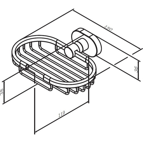 Мыльница AM.PM Sense A7434600 - фото 7