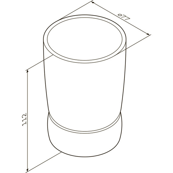 Стакан для зубных щеток AM.PM Sensation A3031300 - фото 7