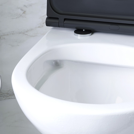 Унитаз подвесной Am.Pm GemFlashClean C901700SCmb с сиденьем микролифт - фото 4