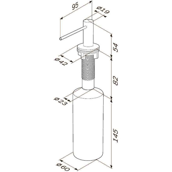 Дозатор для жидкого мыла AM.PM Gem A9037211, цвет сатин - фото 7
