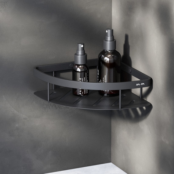 Полка угловая AM.PM Sense A7454122, цвет чёрный - фото 2