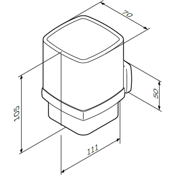 Стакан для зубных щеток AM.PM Gem A9034300 - фото, картинка 8 Стакан для зубных щеток AM.PM Gem A9034300 - фото 8