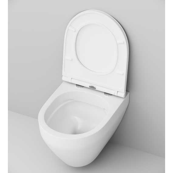 Унитаз подвесной Am.Pm Spirit V2.0 FlashClean C701700SC с сиденьем микролифт - фото, картинка 6 Унитаз подвесной Am.Pm Spirit V2.0 FlashClean C701700SC с сиденьем микролифт - фото 6