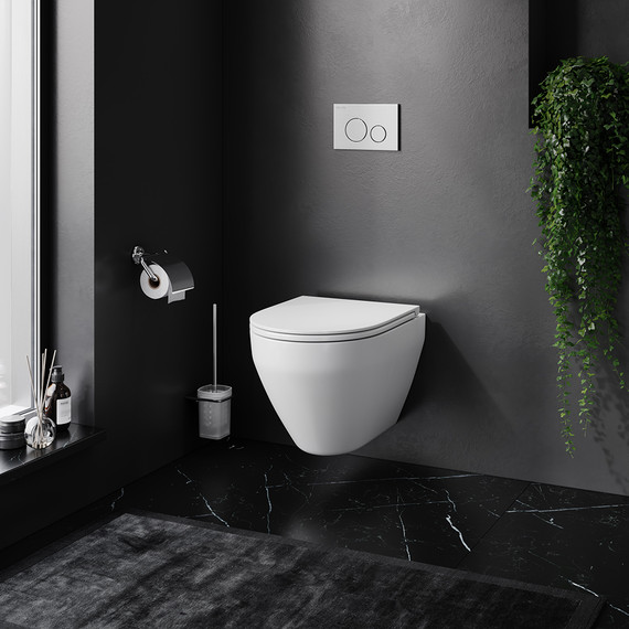 Унитаз подвесной Am.Pm Spirit V2.0 FlashClean C701700SC с сиденьем микролифт - фото, картинка 3 Унитаз подвесной Am.Pm Spirit V2.0 FlashClean C701700SC с сиденьем микролифт - фото 3