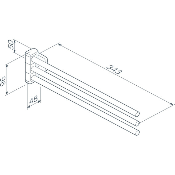 Держатель для полотенца AM.PM Gem A9032722, цвет чёрный - фото 8