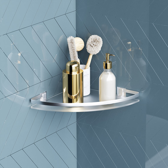 Стеклянная полка угловая AM.PM Sense A7456100 - фото 2