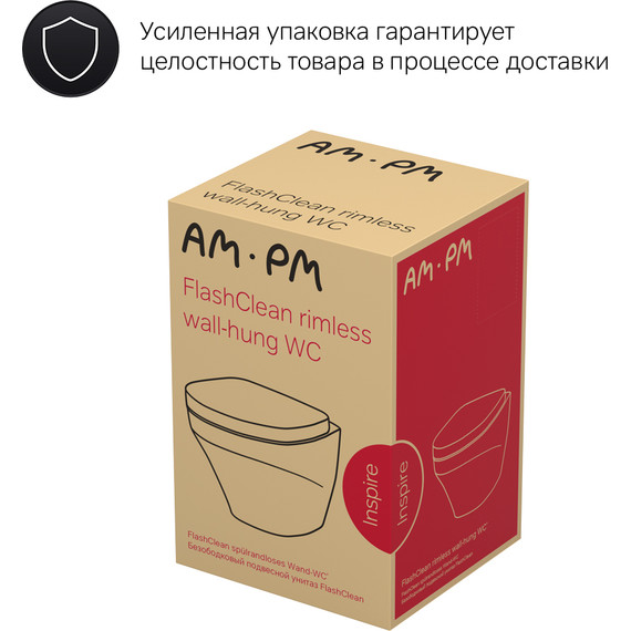 Унитаз подвесной Am.Pm Inspire FlashClean C501700WH - фото 14