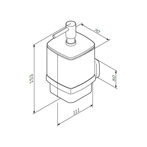 Дозатор для жидкого мыла AM.PM Gem A9036900 - фото 8