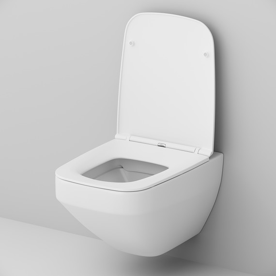 Унитаз подвесной Am.Pm Inspire V2.0 FlashClean C50A1700SC с сиденьем микролифт, Цвет производителя: белый - фото 7