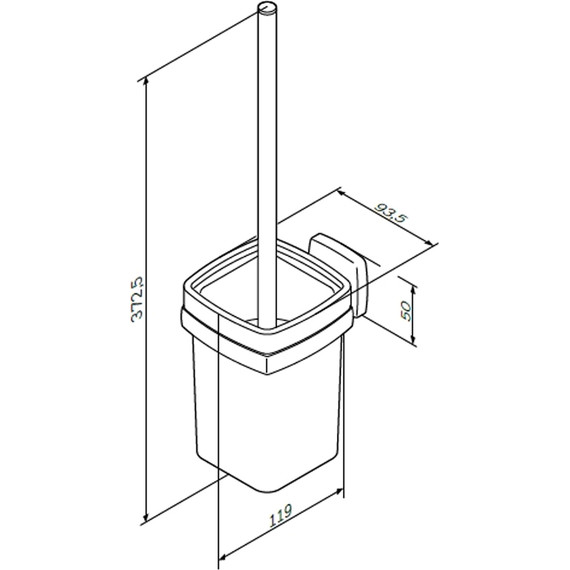 Ершик для унитаза AM.PM Gem A9033400 - фото 8