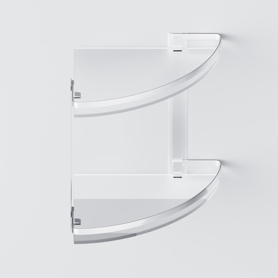 Стеклянная полка угловая AM.PM Sense A7456200 - фото 5