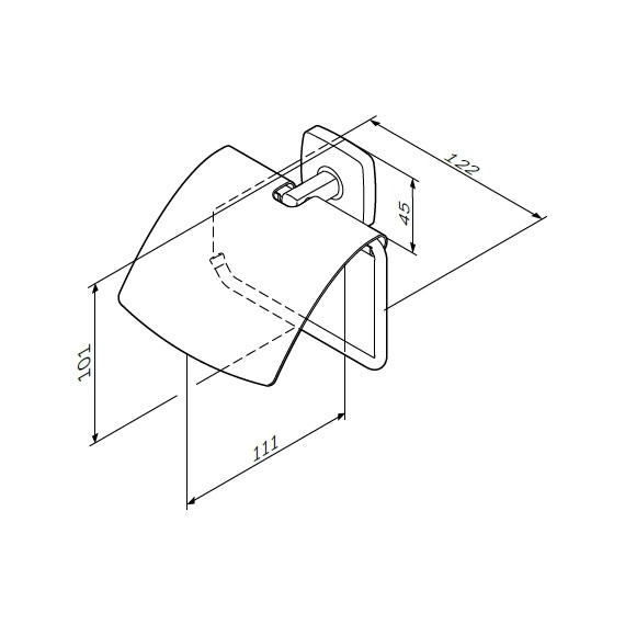 Держатель для туалетной бумаги AM.PM Gem A90341400 - фото 8