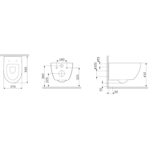 Унитаз подвесной Am.Pm Awe FlashClean C111700WH - фото, картинка 17 Унитаз подвесной Am.Pm Awe FlashClean C111700WH - фото 17