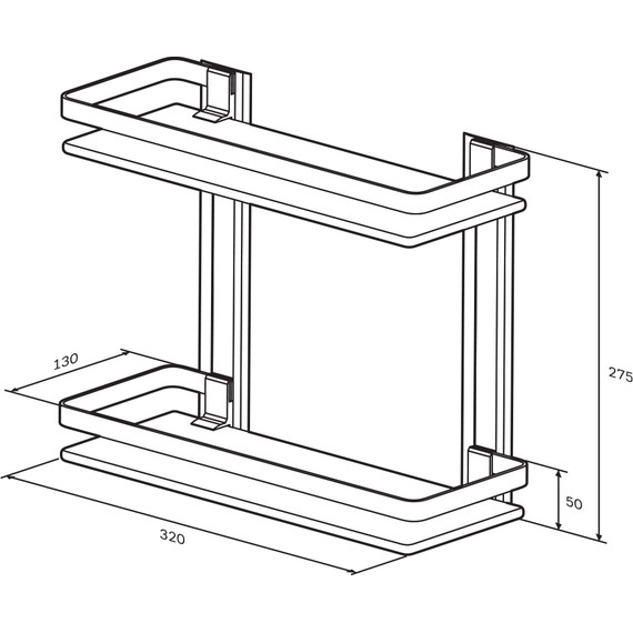 Стеклянная полка AM.PM Sense A7455200 - фото 8