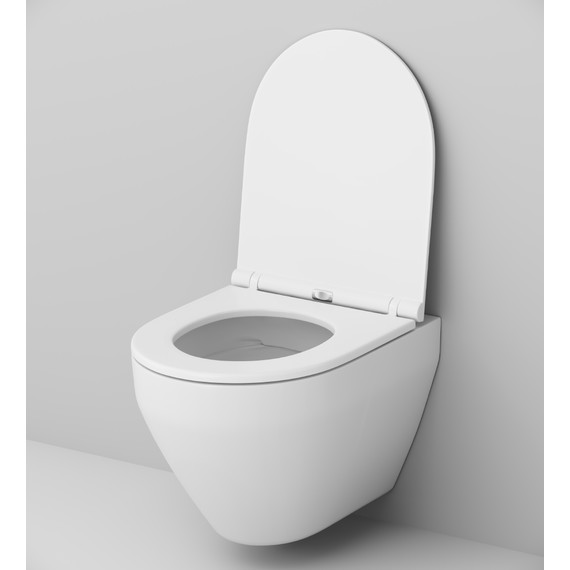 Унитаз подвесной Am.Pm Spirit V2.0 FlashClean C701700SC с сиденьем микролифт - фото, картинка 4 Унитаз подвесной Am.Pm Spirit V2.0 FlashClean C701700SC с сиденьем микролифт - фото 4