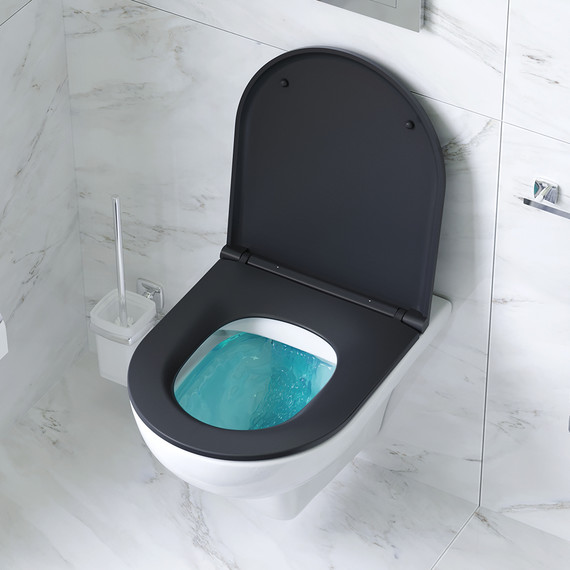 Унитаз подвесной Am.Pm GemFlashClean C901700SCmb с сиденьем микролифт - фото 3