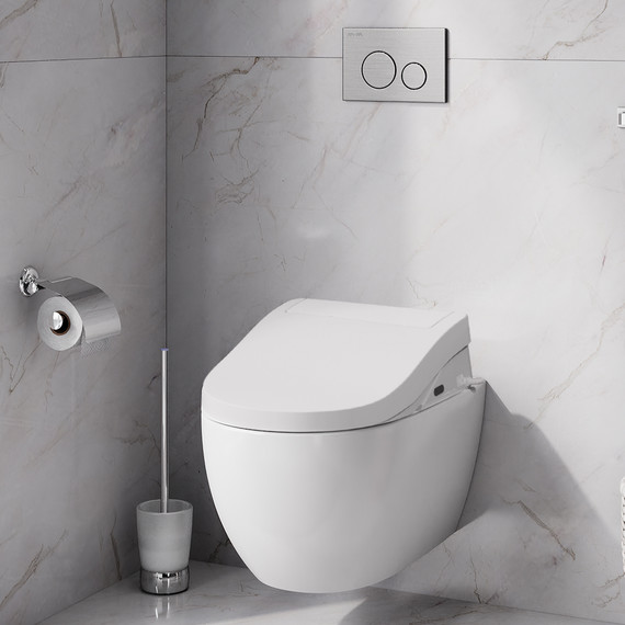 Унитаз подвесной Am.Pm Awe Clean Care C111739SC с электронной крышкой-биде - фото 4