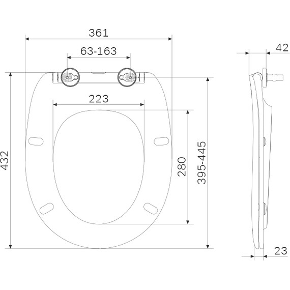 Сиденье с крышкой для унитаза Am.Pm Sense микролифт C747855WH - фото 3