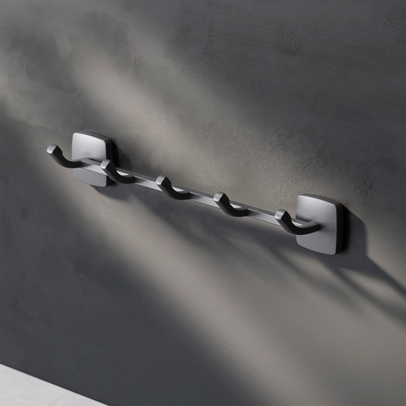 Набор крючков для полотенец AM.PM Gem A9035922, цвет чёрный - фото 2