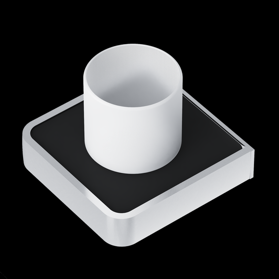 Стакан для зубных щеток Damixa Jupiter DA7734300, цвет чёрный - фото 4