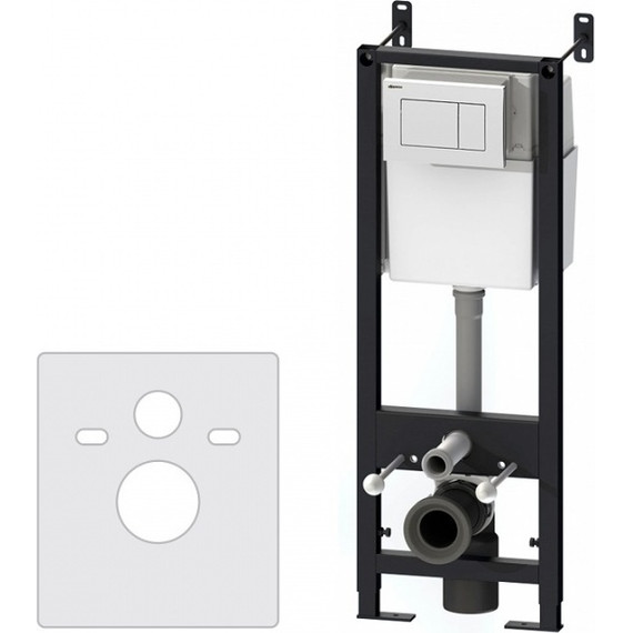 Инсталляция для подвесного унитаза Damixa DX00.I011.0101 (кнопка белая) - фото 2