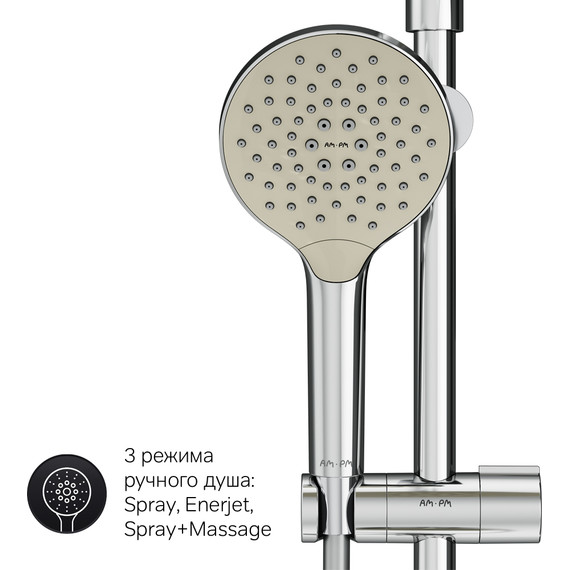 Душевая стойка Am.Pm Like F078006, Цвет производителя: хром - фото, картинка 11 Душевая стойка Am.Pm Like F078006, Цвет производителя: хром - фото 11