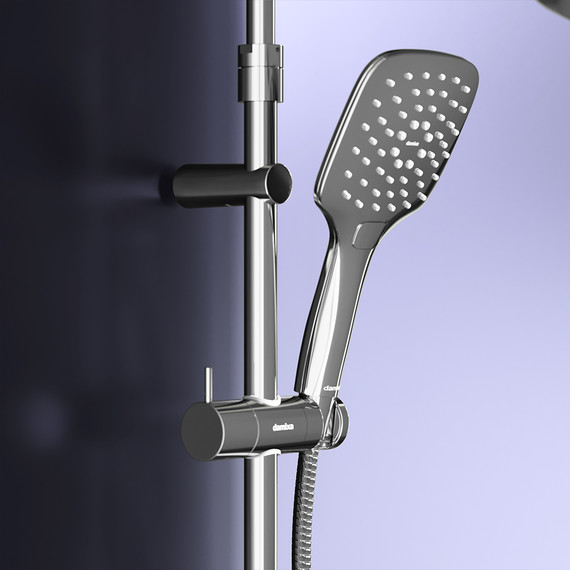 Душевая система с термостатом Damixa Option DX218092000, белый - фото 2