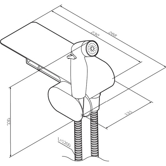 Набор для гигиенического душа Am.Pm Like F0202600 - фото, картинка 13 Набор для гигиенического душа Am.Pm Like F0202600 - фото 13