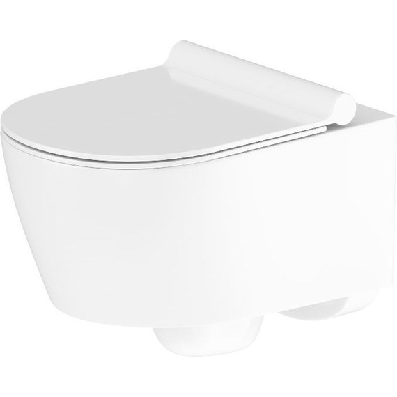 Унитаз подвесной безободковый Damixa Jupiter DX77C1700SC с тонкой крышкой микролифт - фото 3