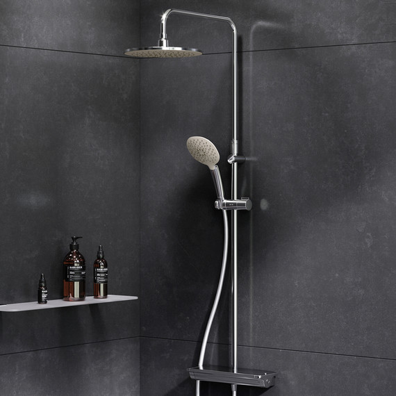 Душевая стойка с термостатом Am.Pm Spirit V2.0 F0770A400 - фото, картинка 2 Душевая стойка с термостатом Am.Pm Spirit V2.0 F0770A400 - фото 2